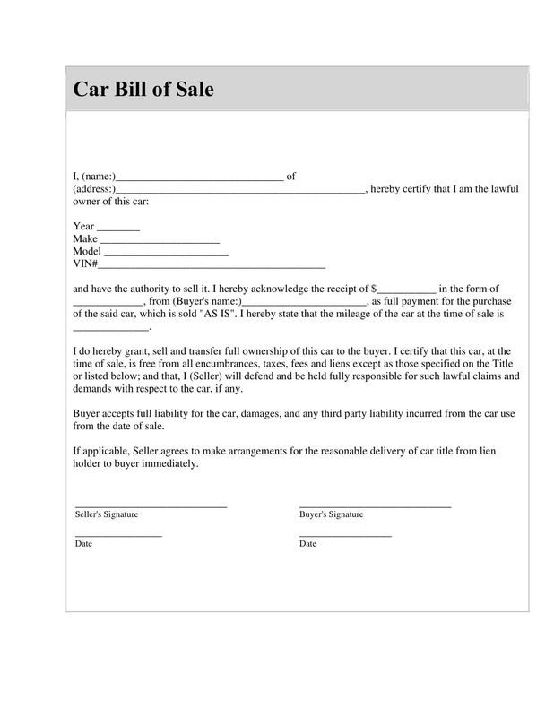 Exactly how to Write a Bill of Sale for a Motorcycle