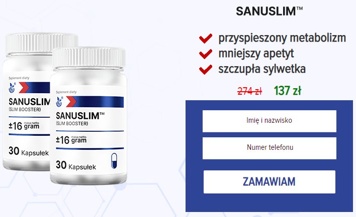 Sanuslim - Rozwiązanie dla zdrowia Twojego Układu Immuniologicznego - overview